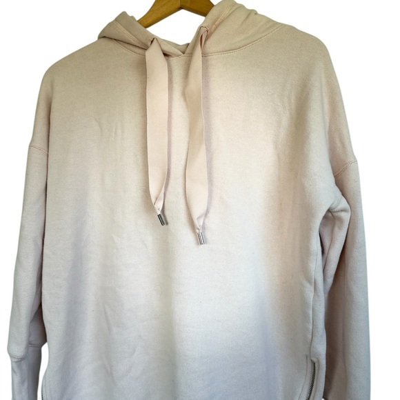 Aerie Ribbon Baby Pink Oversized Side Zip Hoodie - Picture 2 of 15